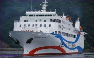 동해항을 모항으로 하는 한·러·일 국제카페리의 정기여객운항이 부분 정상화돼 러시아 체류 한국인들이 최근 입항했다. 동해시 제공