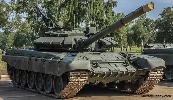러시아군 주력 탱크 중 하나인 T-72B3의 모습. / 사진=밀리터리투데이닷컴 큐오라