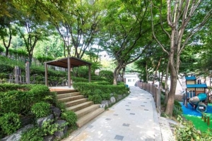 용산 소월길 쉼터 ‘산스장’ 됐다