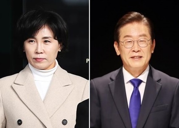 이재명 더불어민주당 의원과 부인 김혜경(왼쪽)씨. 연합뉴스·뉴스1