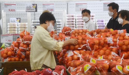[서울포토] 물가 고공행진에 망설여지는 장보기