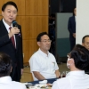 與연찬회 참석한 尹 “文정권 핑계, 더이상 통하지 않는다”
