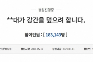 “○○대가 강간 덮으려 해” 국민청원 여교수 ‘벌금형’ 이유는