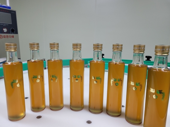 올해 청와대 추석명절 선물세트로 선정된 순천 매실액(300㎖). 