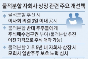 개미 울린 ‘쪼개기 상장’ 막는다… 물적분할 반대 땐 주식매수청구권