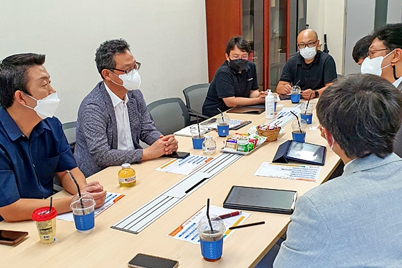 한국지질자원연구원 현장 간담회. 에너지기술평가원 제공