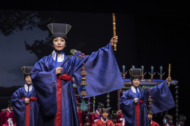 국립국악원 ‘종묘제례악’ 공연. 국립국악원 제공