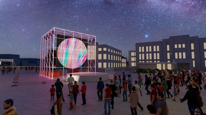 ‘2022 광주미디어아트 페스티벌’ 개막공연이 펼쳐질 광주 5·18민주광장 컴퓨터그래픽 이미지. 광주시 제공 