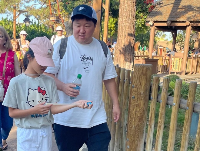 정형돈과 딸. 한유라 인스타그램