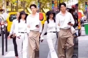 다정히 팔짱 낀 신민아♥김우빈, 데이트 포착