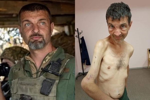 4개월 만에 풀려난 우크라이나 포로 미하일로 디아노프. 우크라이나 국방부