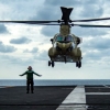 [포토] 한미 ‘항모 헬기 이착’ 훈련