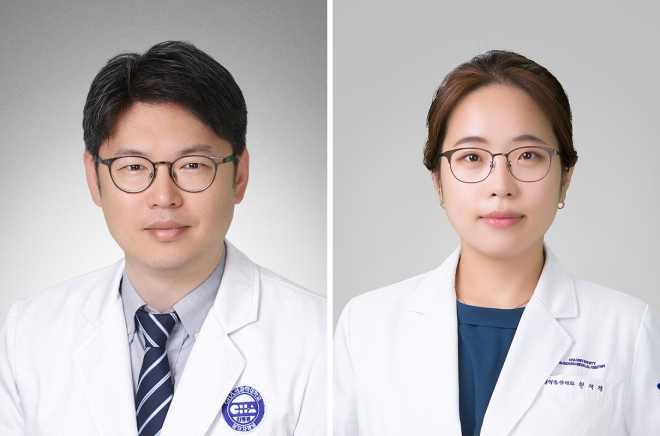 분당차병원 전홍재ㆍ천재경 교수.