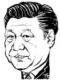 시진핑 중국 국가주석 캐리커처.