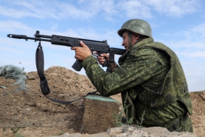 징집된 러시아 병사들의 훈련현장