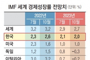 韓경제, 올해는 물가 급등에, 내년은 경기 둔화에 흔들린다