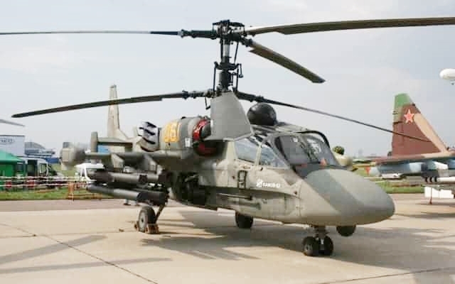 Foto de arquivo de um helicóptero de ataque russo Ka-52 Alligator