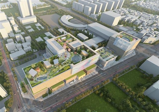 광주신세계가 제시한 광주시 서구 백화점 신축 조감도. 광주신세계 제공