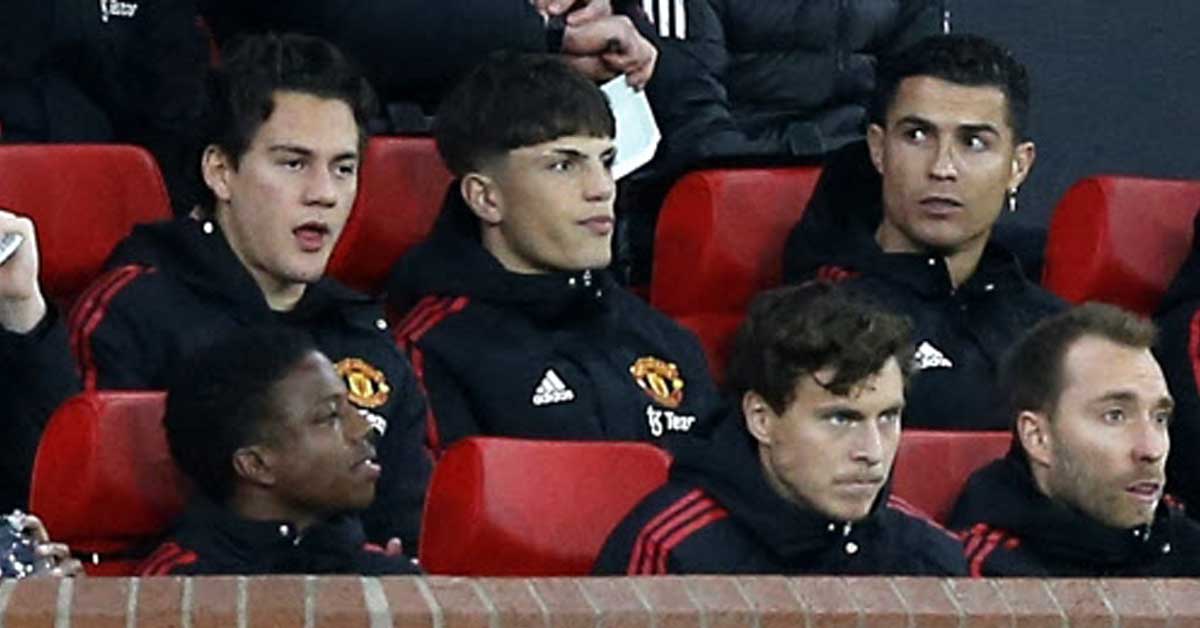 Man Utd removed a chair for Ronaldo’s “early leave”