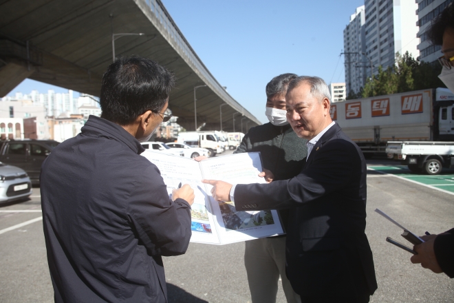 정릉천 문화복합공간 조성사업 현장방문