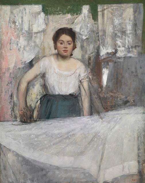 에드가르 드가, ‘다림질하는 여인’, 1869년경 (92.5×73.5㎝, 노이에피나코테크, 독일 뮌헨)