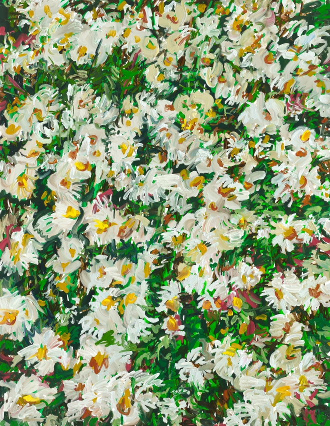 허보리, Little Flowers I, 2021, 캔버스에 유화, 145×112cm  아트스페이스 호화 제공