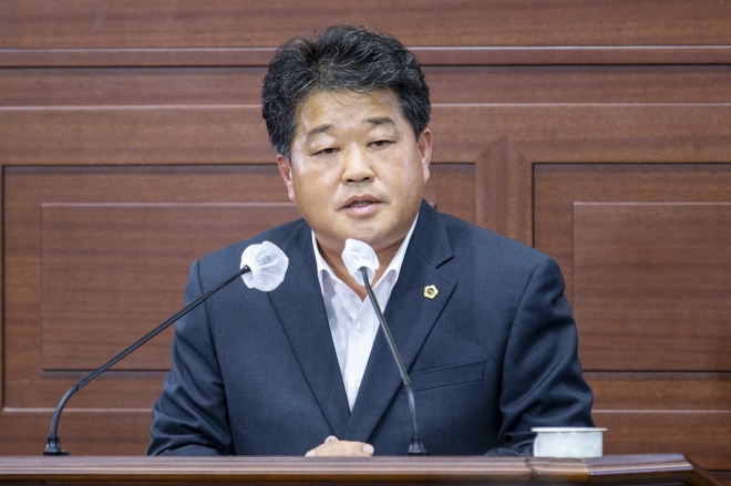 박창욱 의원 도정질문 사진. 경북도의회 제공