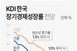 KDI “한국 2050년 성장률 0.5%… 생산성 못 올리면 0%” 경고