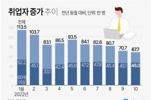 취업자 수 5개월째 둔화... 내년 고용 더 나빠진다