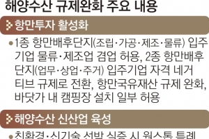 항만 규제 대폭 풀어… 배후단지 키우고, 바닷가 캠핑 시설 허용