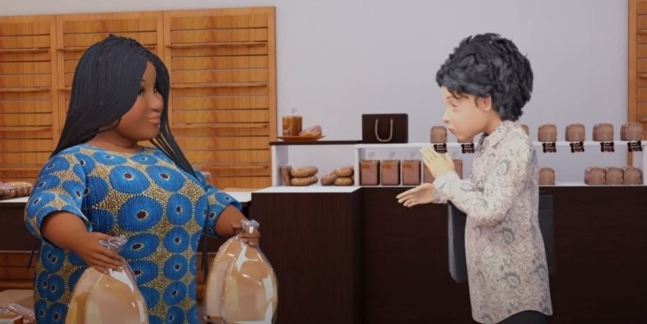 아프리카 윤과 한인 할머니의 일화를 토대로 한 출판사 홍보 동영상 일부. 파람북 제공