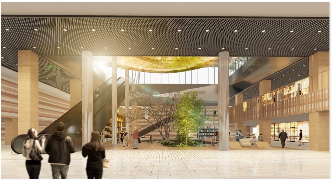 경경기 수원시 영통구 이의동 광교택지개발지구 광교중심광장 가상 설계안. GH 제공