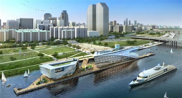 서울시가 2026년 조성을 목표로 추진하는 서울항의 개념도. 서울시 제공