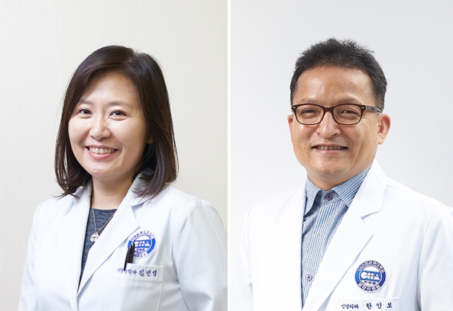 김민영(왼쪽) 재활의학과 교수, 한인보 신경외과 교수.
