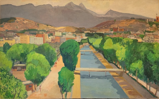 최덕휴_보문동 개천_캔버스에 오일_130×81cm_1970