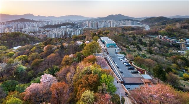 위에서 내려다본 중랑망우공간의 전경. 모노건축사사무소·박영채 작가 제공