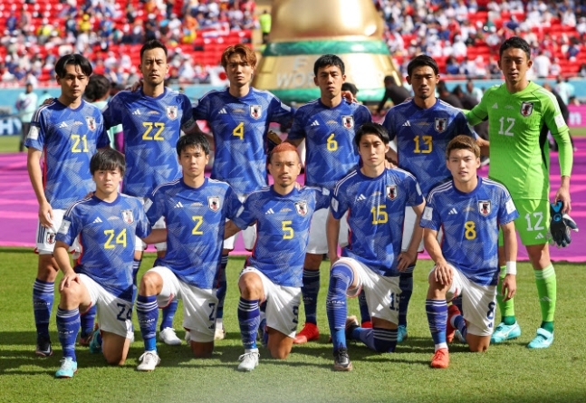 2022 카타르 월드컵에 출전한 일본 국가대표. 연합뉴스