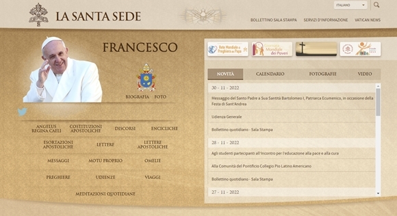 30일(현지시간) 바티칸 공식 웹사이트(www.vatican.va) 등 바티칸 관련 일부 웹사이트가 먹통이 됐다.