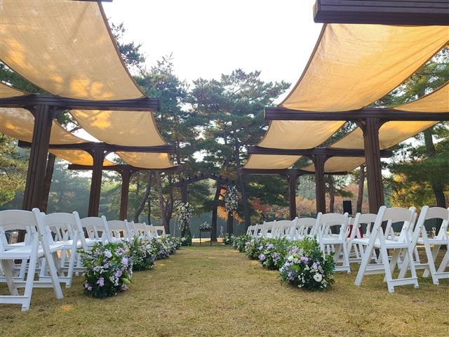 서부공원에서 진행하는 월드컵공원 ‘소풍결혼식’이 준비된 모습. 서울시 제공