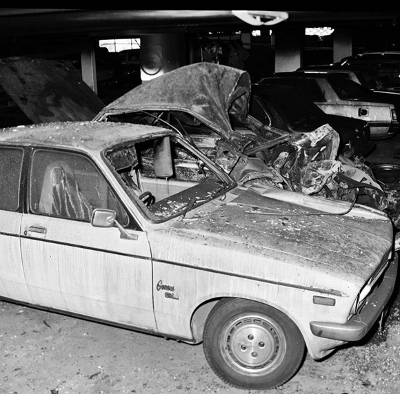 1982년 12월 23일 호주 시드니 본다이 비치에 있는 유대인 클럽 ‘하코아’ 폭탄 테러 현장.  NSW 경찰