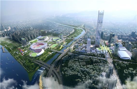 서울 강남구 삼성동 영동대로 복합개발 및 잠실 일대 국제교류지구 개발 조감도. 강남구 제공