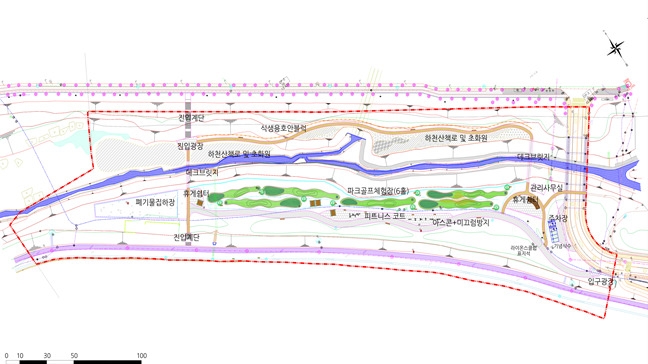 월드컵 난지체육공원 조성 계획도