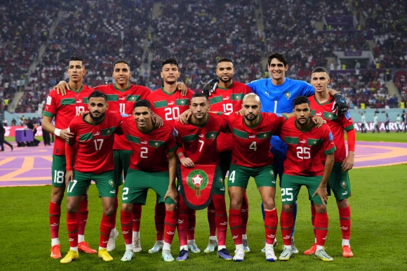아프리카 축구 역사를 새로 쓴 모로코 대표팀. 도하 AP 뉴시스