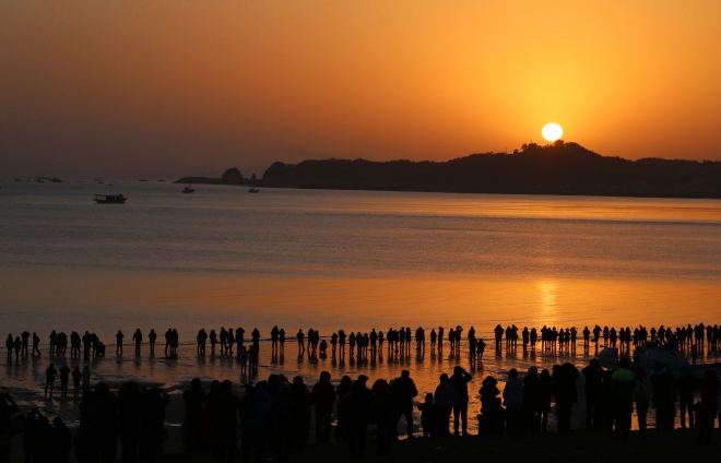 충남 당진 왜목마을 해맞이 축제. 사진=당진시 제공