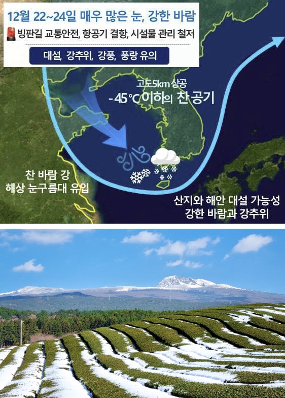 22~24일 영하 45도 북극 한파...또 제주 하늘길 막히나 | 서울신문
