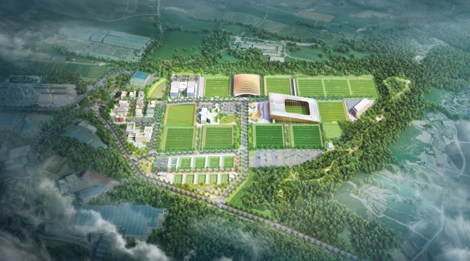 대한민국 축구종합센터 도시개발사업 조감도. 사진=천안시 제공