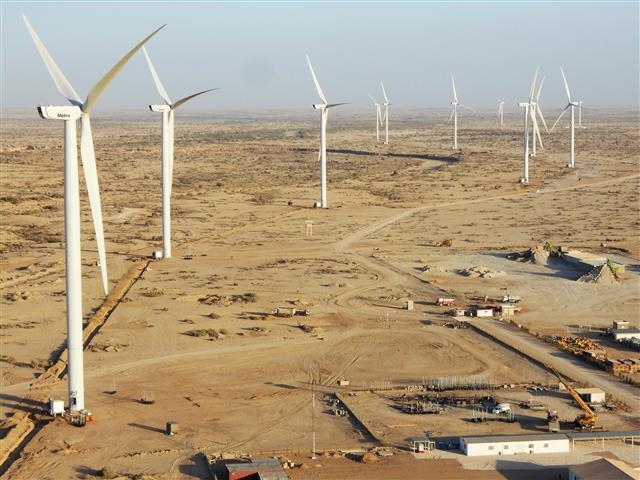 DL에너지가 보유한 파키스탄 메트로 풍력발전 단지 전경. DL에너지 제공