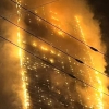 [포토] 불길에 휩싸인 부산 오피스텔 주차타워