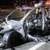 “운전자 꺼내자 드라마처럼 폭발했다”…테슬라 전기차 또 화재