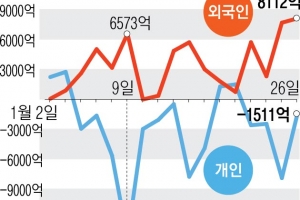 올 들어 ‘K주식’ 6조 폭풍매수한 외국인… 6조 내던진 동학개미